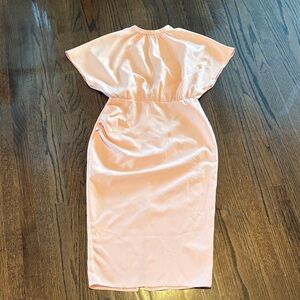 ASOS Soft Pink Midi Dress